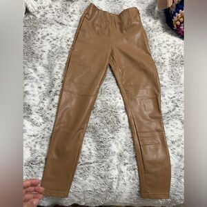 Faux leather leggings